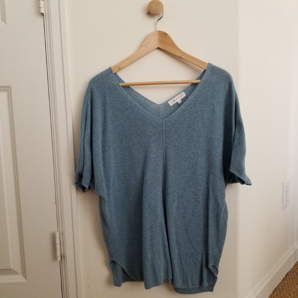 Lou & Grey for Loft Double V-neck sweater - Picture 3 of 4